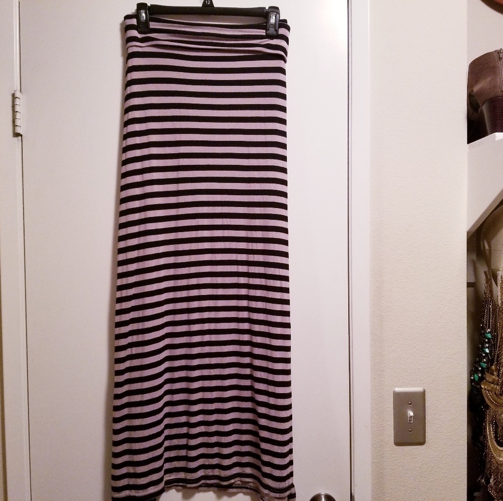Charlotte Russe Stripped Maxi Skirt w/ Side Slits